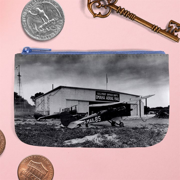 Omaha Airfield Airplain Hangar Large Coin Purse