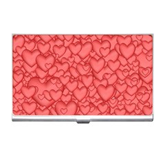 Background Hearts Love Business Card Holders by Nexatart