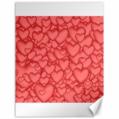 Background Hearts Love Canvas 12  X 16   by Nexatart