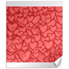 Background Hearts Love Canvas 20  X 24   by Nexatart