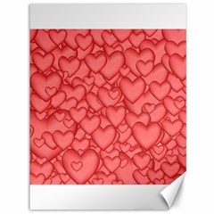 Background Hearts Love Canvas 36  X 48   by Nexatart