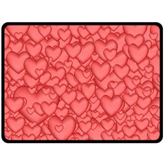 Background Hearts Love Fleece Blanket (large)  by Nexatart