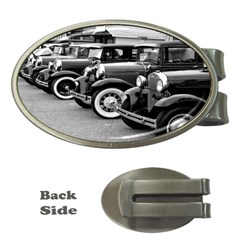 Vehicle Car Transportation Vintage Money Clips (oval)  by Nexatart