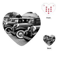 Vehicle Car Transportation Vintage Playing Cards (heart) 