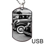 Vehicle Car Transportation Vintage Dog Tag USB Flash (Two Sides) Back