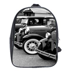 Vehicle Car Transportation Vintage School Bag (xl) by Nexatart