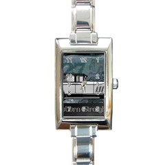 Vintage Car Automobile Auburn Rectangle Italian Charm Watch by Nexatart