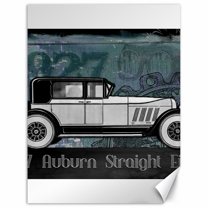 Vintage Car Automobile Auburn Canvas 18  x 24  