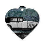 Vintage Car Automobile Auburn Dog Tag Heart (Two Sides) Front