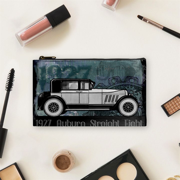 Vintage Car Automobile Auburn Cosmetic Bag (Small) 