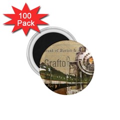 Train Vintage Tracks Travel Old 1.75  Magnets (100 pack) 