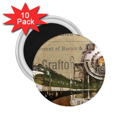 Train Vintage Tracks Travel Old 2.25  Magnets (10 pack) 