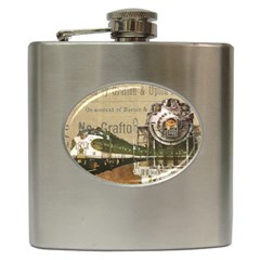 Train Vintage Tracks Travel Old Hip Flask (6 oz)