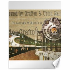 Train Vintage Tracks Travel Old Canvas 18  x 24  