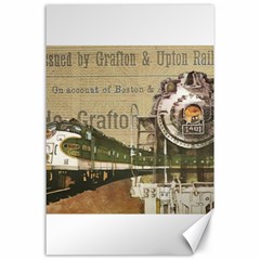 Train Vintage Tracks Travel Old Canvas 24  x 36 