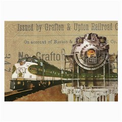 Train Vintage Tracks Travel Old Large Glasses Cloth (2-Side)