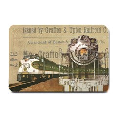 Train Vintage Tracks Travel Old Small Doormat  by Nexatart