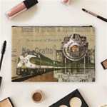 Train Vintage Tracks Travel Old Cosmetic Bag (Large)  Back