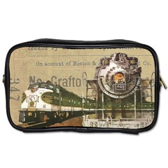 Train Vintage Tracks Travel Old Toiletries Bags 2-side by Nexatart