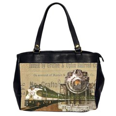 Train Vintage Tracks Travel Old Office Handbags (2 Sides) 