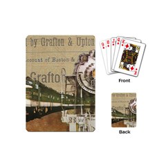 Train Vintage Tracks Travel Old Playing Cards (Mini) 