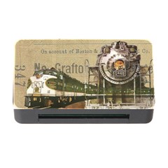 Train Vintage Tracks Travel Old Memory Card Reader with CF