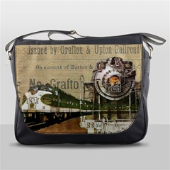 Train Vintage Tracks Travel Old Messenger Bags by Nexatart