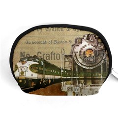 Train Vintage Tracks Travel Old Accessory Pouches (medium)  by Nexatart