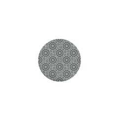 Grey Ornate Decorative Pattern 1  Mini Magnets by dflcprints