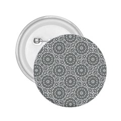 Grey Ornate Decorative Pattern 2 25  Buttons by dflcprints