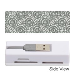 Grey Ornate Decorative Pattern Memory Card Reader (stick)  by dflcprints