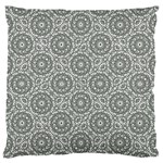 Grey Ornate Decorative Pattern Standard Flano Cushion Case (Two Sides) Front