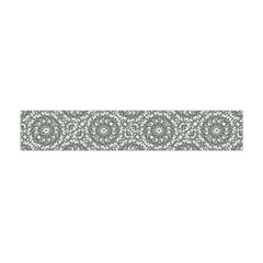 Grey Ornate Decorative Pattern Flano Scarf (mini) by dflcprints