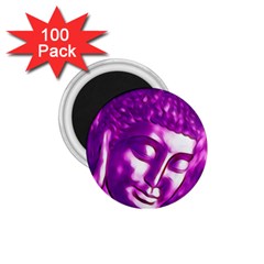 Purple Buddha Art Portrait 1 75  Magnets (100 Pack)  by yoursparklingshop