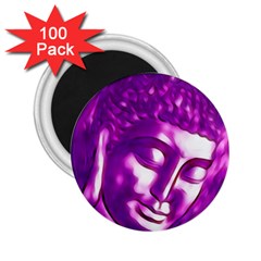 Purple Buddha Art Portrait 2 25  Magnets (100 Pack)  by yoursparklingshop