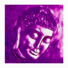 Purple Buddha Art Portrait Medium Glasses Cloth (2-side) by yoursparklingshop