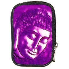 Purple Buddha Art Portrait Compact Camera Cases by yoursparklingshop