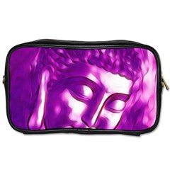 Purple Buddha Art Portrait Toiletries Bags by yoursparklingshop