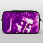 Purple Buddha Art Portrait Toiletries Bags Front