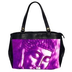 Purple Buddha Art Portrait Office Handbags (2 Sides)  by yoursparklingshop