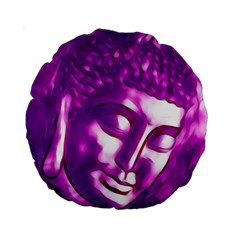 Purple Buddha Art Portrait Standard 15  Premium Round Cushions by yoursparklingshop