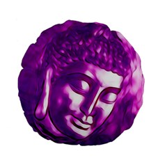 Purple Buddha Art Portrait Standard 15  Premium Flano Round Cushions by yoursparklingshop