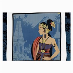 Java Indonesia Girl Headpiece Large Glasses Cloth by Nexatart