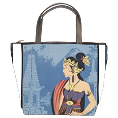 Java Indonesia Girl Headpiece Bucket Bags by Nexatart