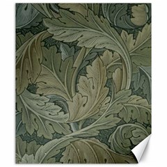 Vintage Background Green Leaves Canvas 20  X 24   by Nexatart