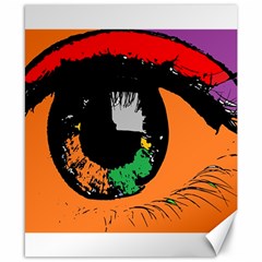 Eyes Makeup Human Drawing Color Canvas 8  X 10  by Nexatart