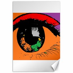 Eyes Makeup Human Drawing Color Canvas 24  X 36  by Nexatart