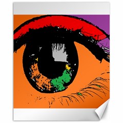 Eyes Makeup Human Drawing Color Canvas 11  X 14   by Nexatart