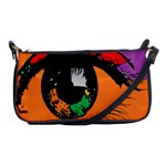 Eyes Makeup Human Drawing Color Shoulder Clutch Bags Front