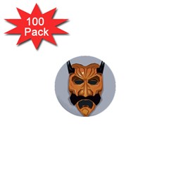 Mask India South Culture 1  Mini Buttons (100 Pack) 